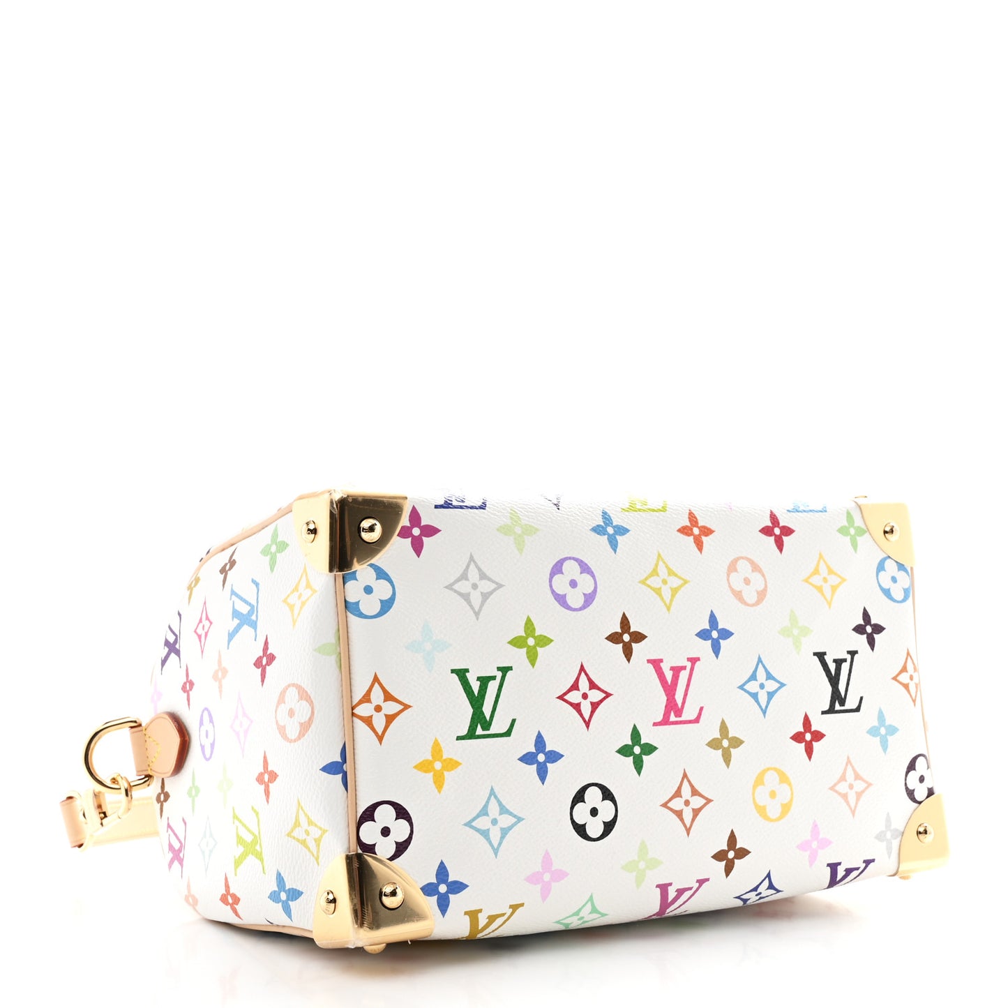 LV X TM Monogram Multicolor Speedy Bandouliere 25 White