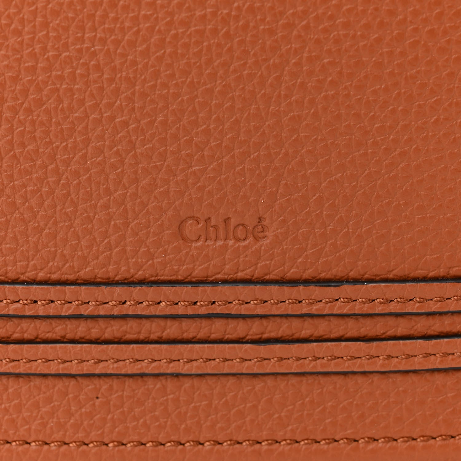 Chloe Raffia Small Grain Calfskin Medium Marcie Basket Tan 6 of 11