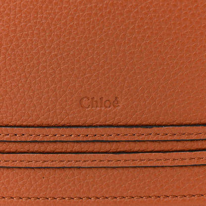 Chloe Raffia Small Grain Calfskin Medium Marcie Basket Tan 6 of 11