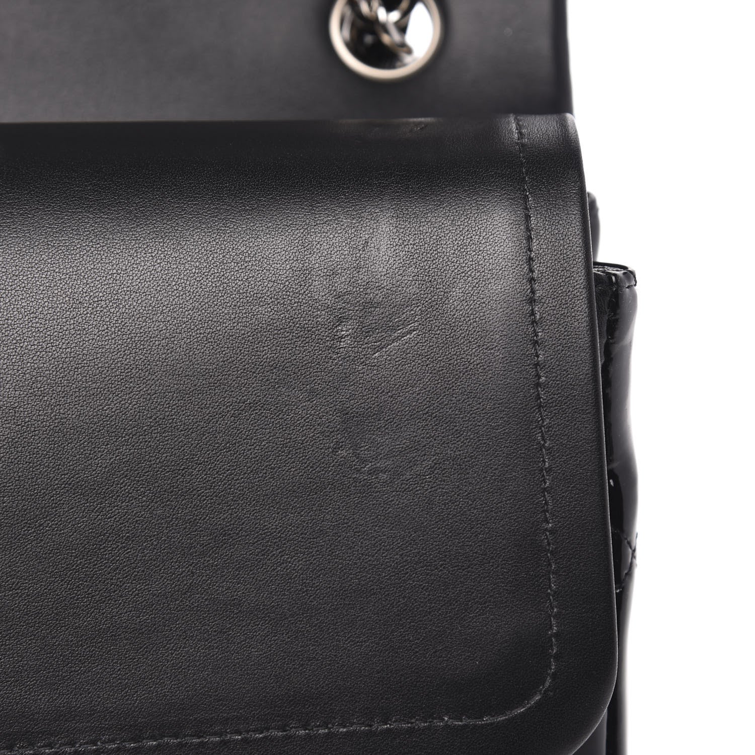 Chanel Patent Quilted Jumbo Double Flap Black 12 of 14
