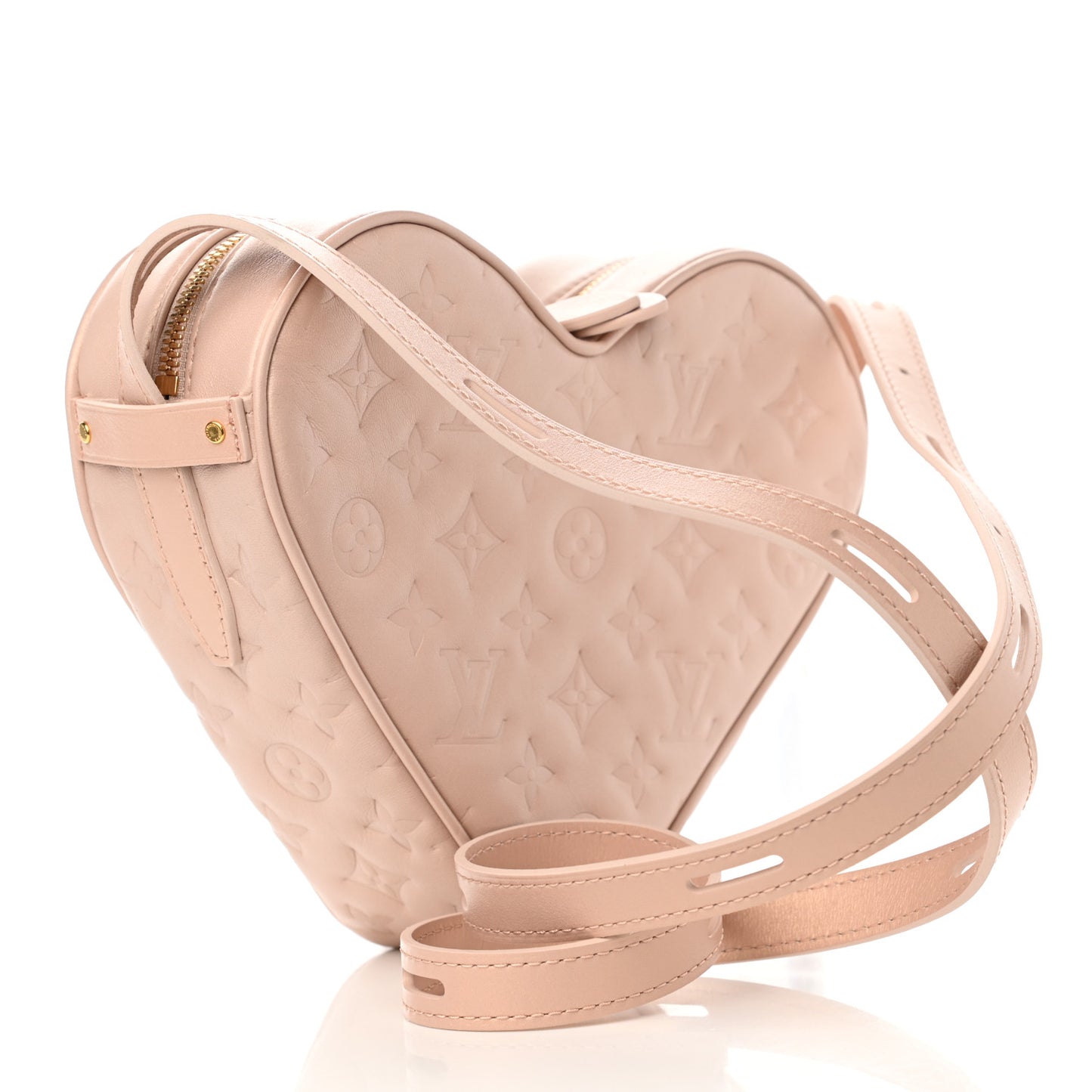 Lambskin Embossed Monogram Fall In Love Sac Coeur Light Pink