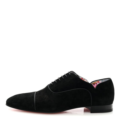 Christian Louboutin Veau Velours Mens Greggy Chick Loafers 43 Black 1 of 7