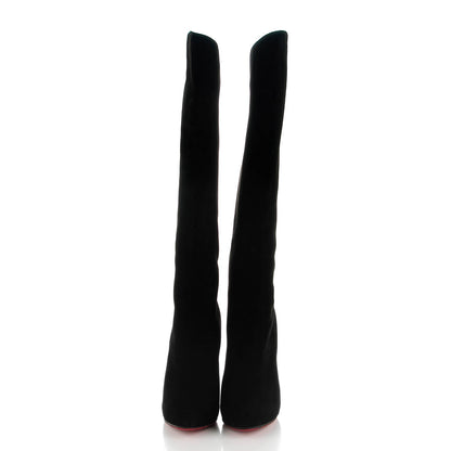 Christian Louboutin Suede Royal Vicky 120 Boots 40 Black 2 of 9