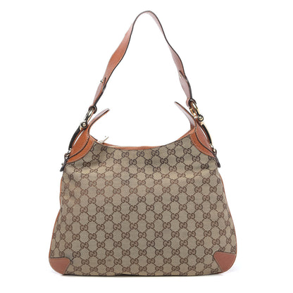 Gucci Monogram Creole Hobo Tobacco 1 of 12