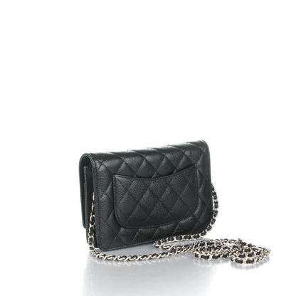Chanel Caviar Quilted Wallet On Chain WOC Black 3 of 8