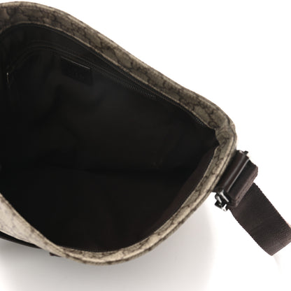 Gucci GG Plus Monogram Medium Flat Messenger Bag Dark Brown 4 of 8