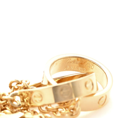 Cartier 18K Yellow Gold Interlocking LOVE Necklace 5 of 6