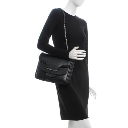 Alexander McQueen Calfskin Heroine Chain Satchel Black 2 of 17
