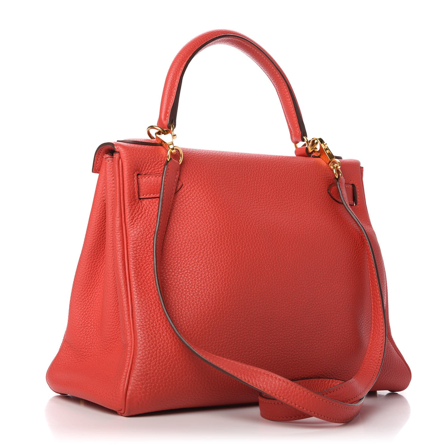 Hermes Togo Kelly Retourne 28 Rouge Pivoine 3 of 10