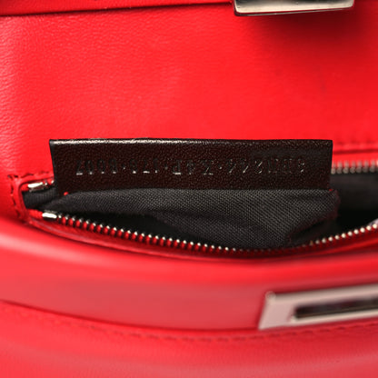 Fendi Nappa Mini Peekaboo Iconic Satchel Fiamma 7 of 9
