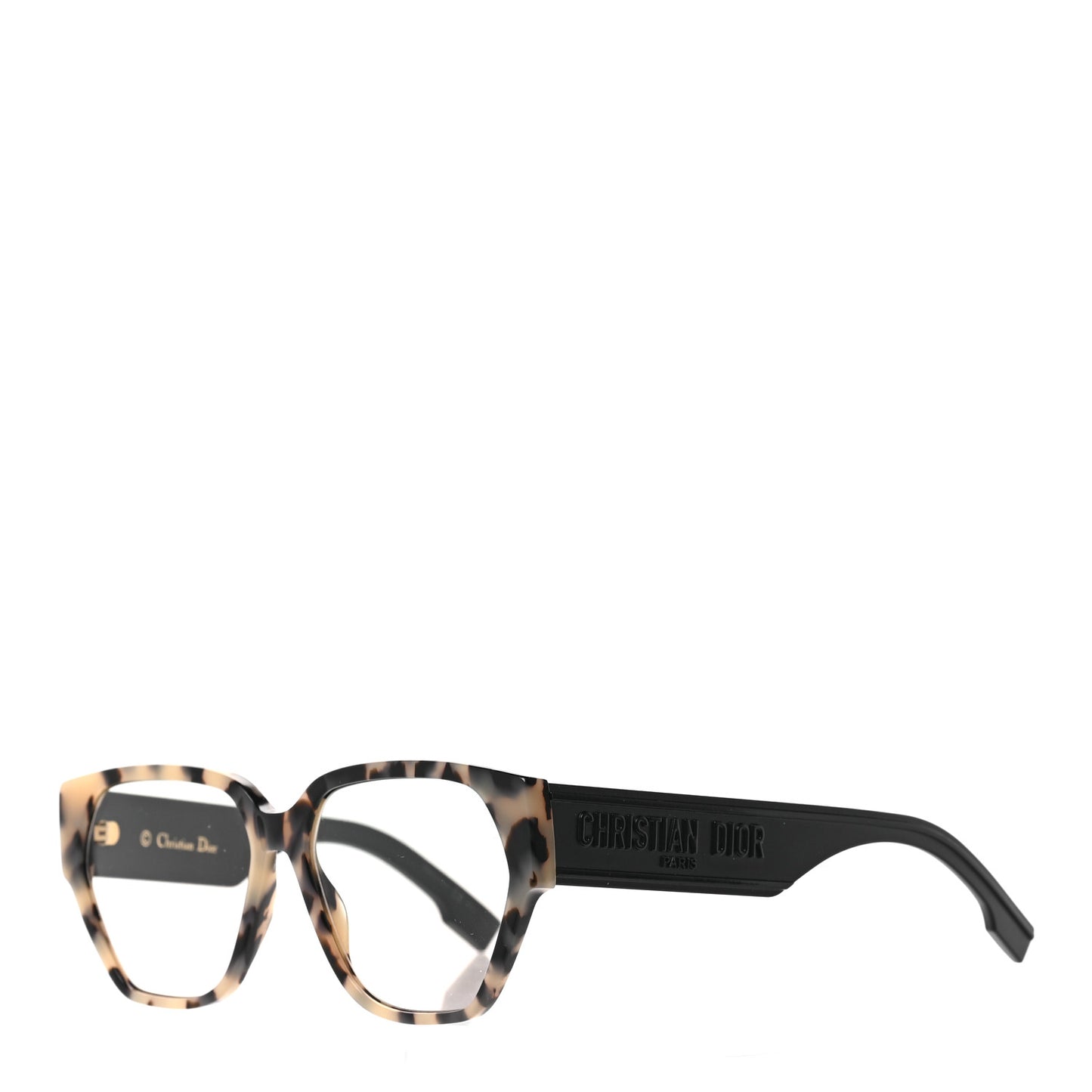 Acetate Square DiorID1 Sunglasses White Tortoise