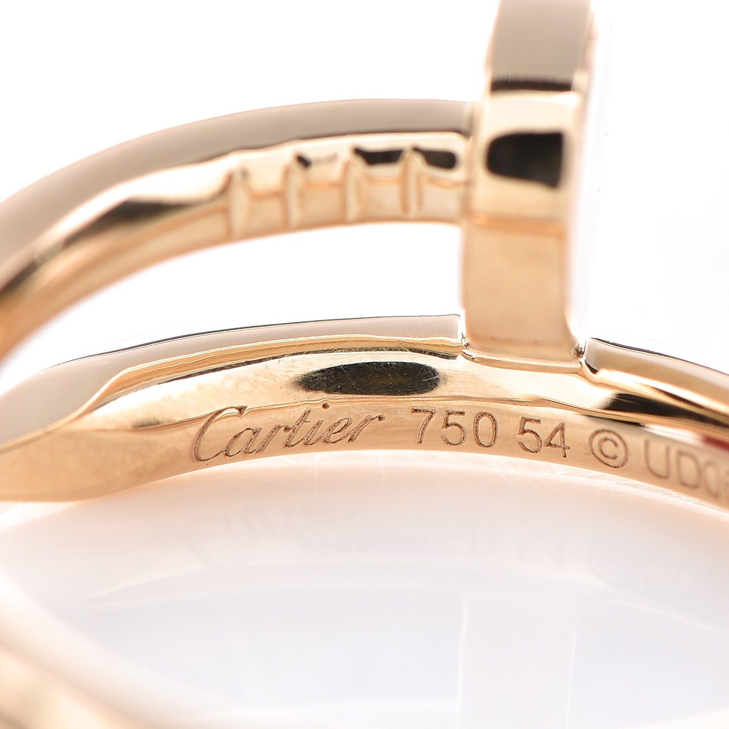 18K Yellow Gold Juste Un Clou Ring 54 7