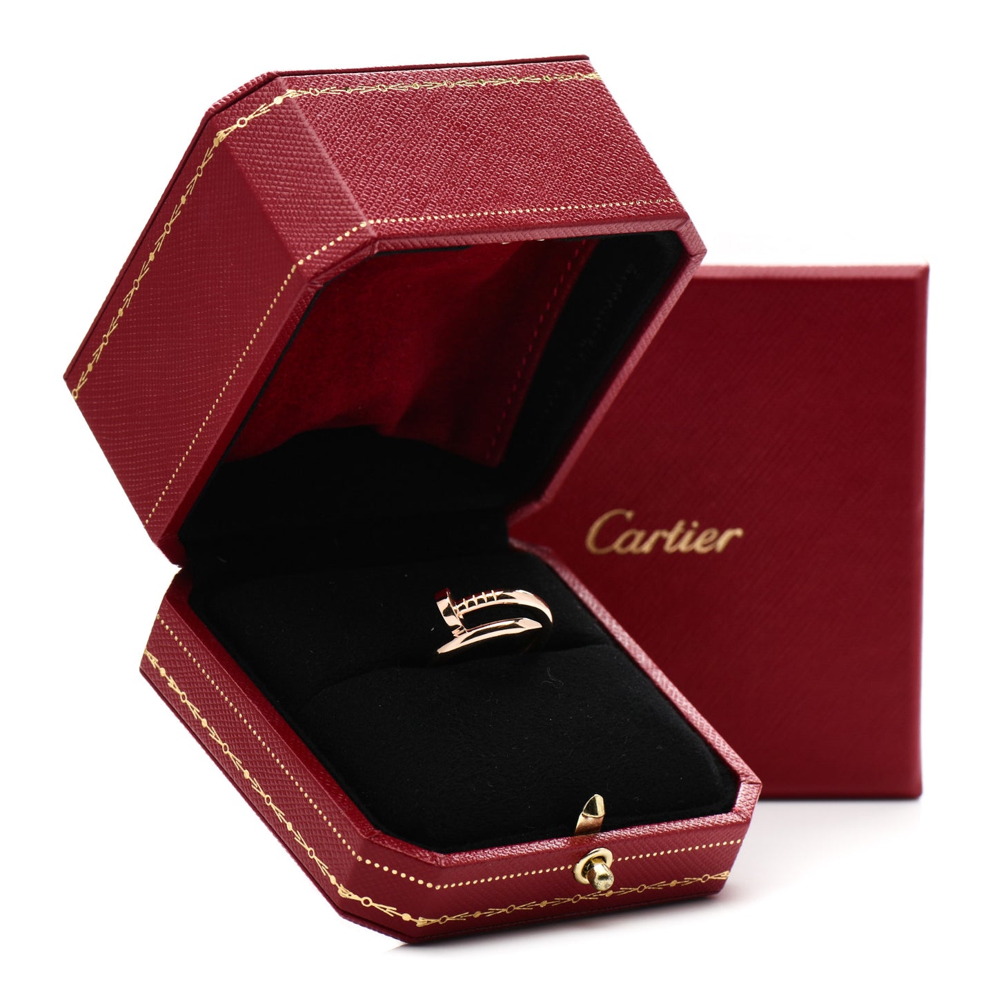18K Pink Gold Juste Un Clou Ring 52 6