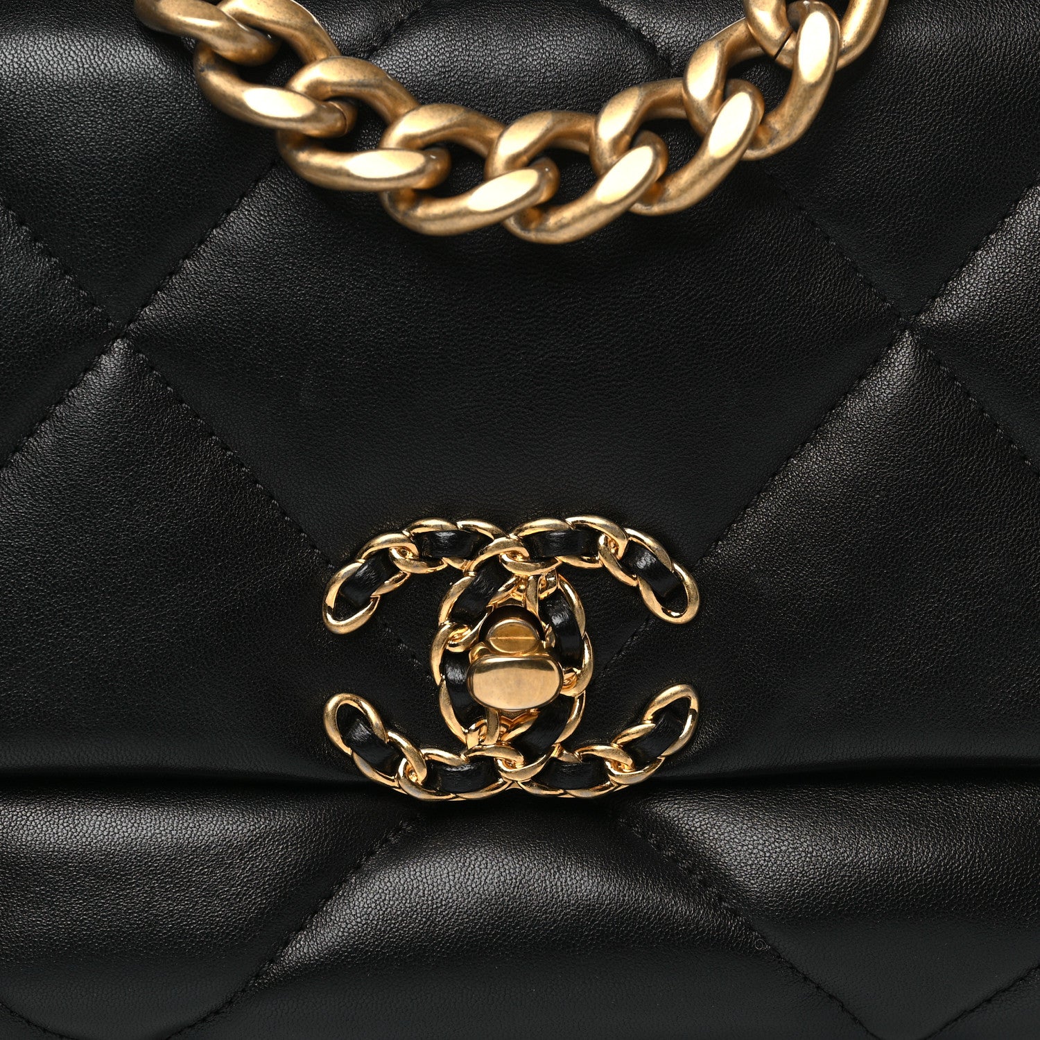 Chanel Lambskin Quilted Medium Chanel 19 Flap Black 8 of 10