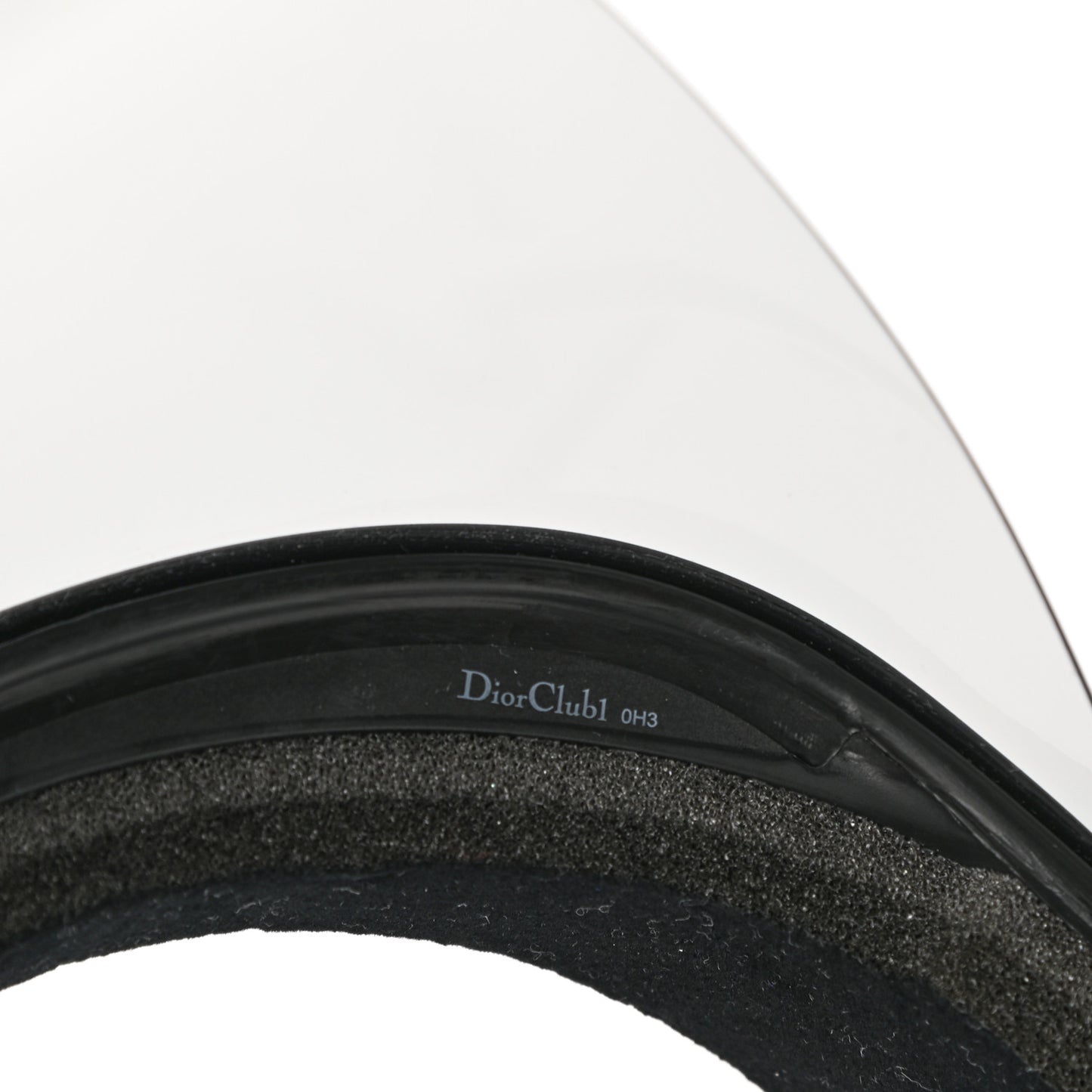 Mirrored DiorClub1 Sun Visor Black
