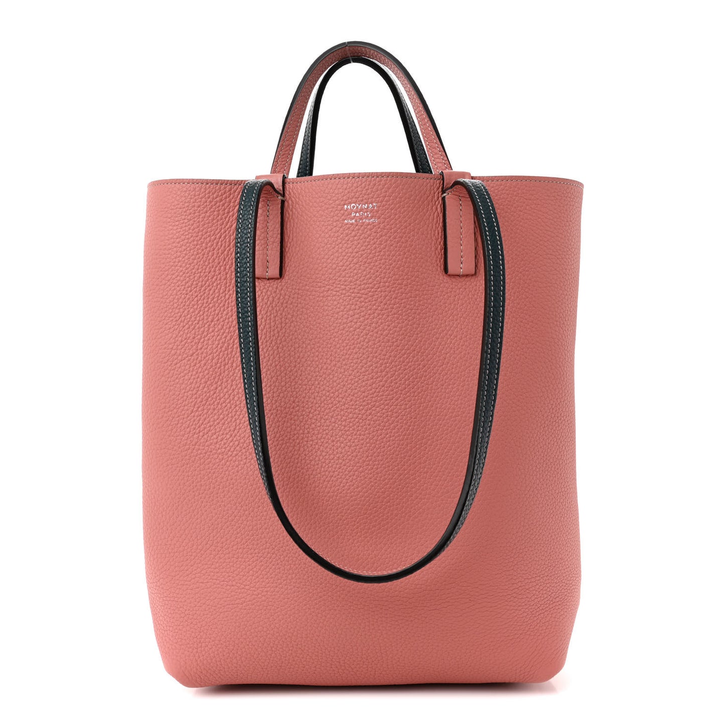Taurillon Blush Calfskin Quattro Reversible Tote TPM Blue Pink