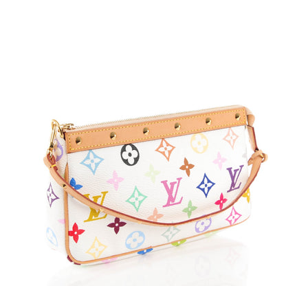 Louis Vuitton Monogram Multicolor Pochette Accessories White 3 of 7