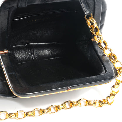 Chanel Satin Framed Mini Evening Bag Black 5 of 8