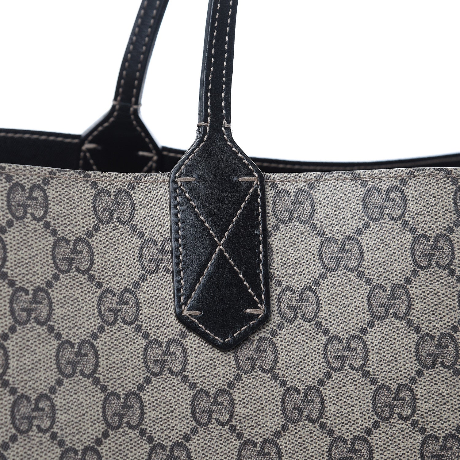 Gucci GG Supreme Monogram Large Reversible Tote Beige Black 15 of 19