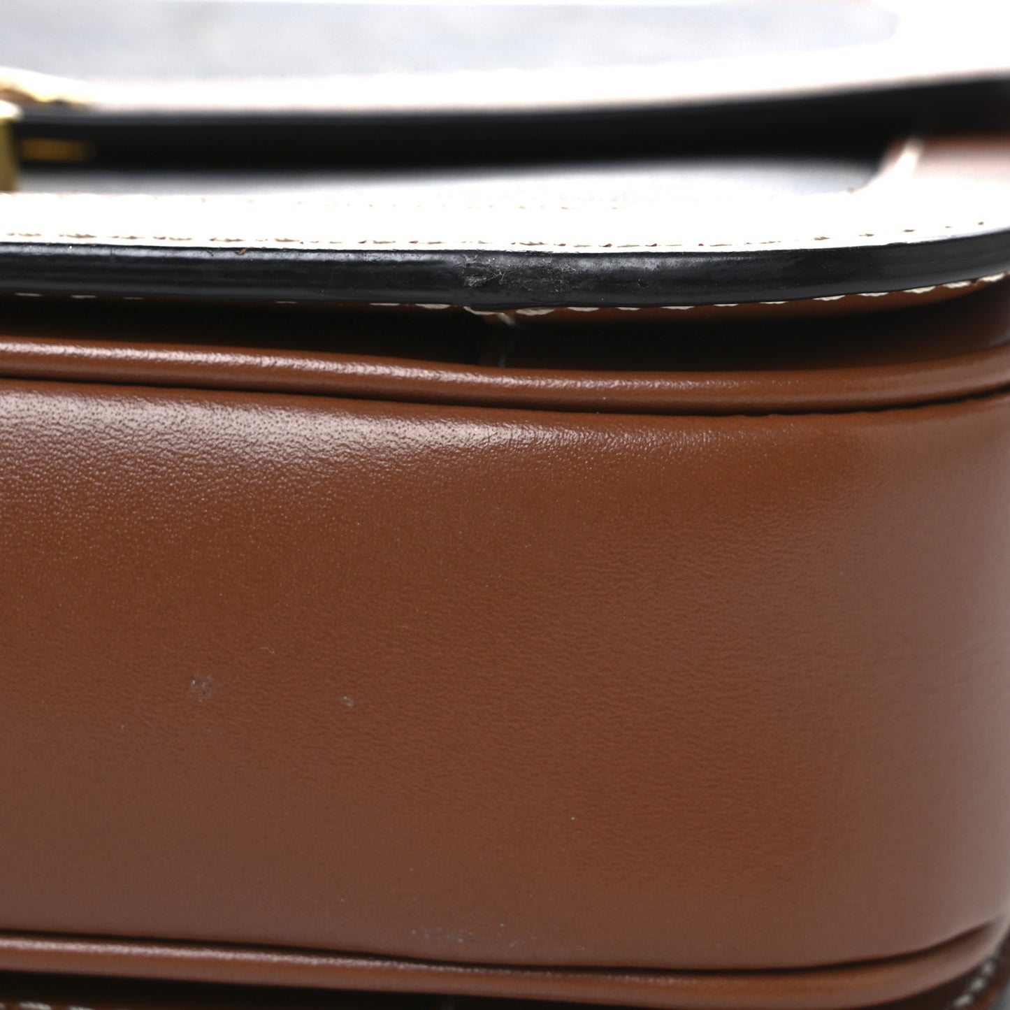 Triomphe Canvas Calfskin Medium Triomphe Bag Tan