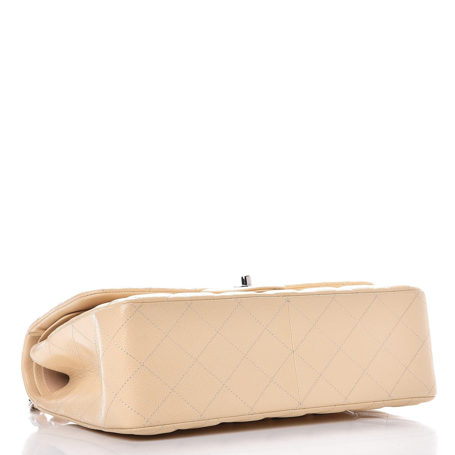 Chanel Caviar Quilted Jumbo Double Flap Beige Clair 5 of 10
