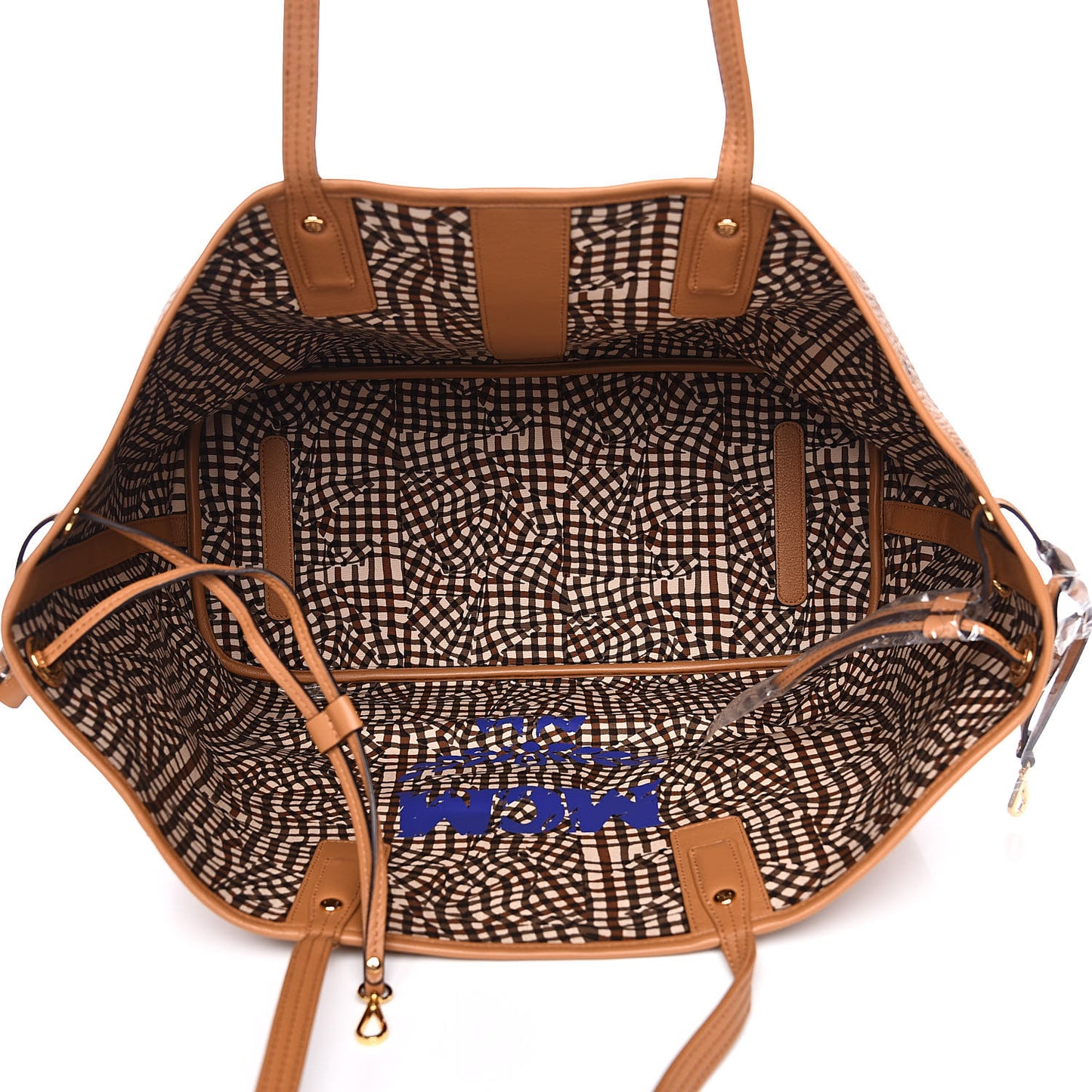 Visetos Large Liz Reversible Shopper Tote Cognac