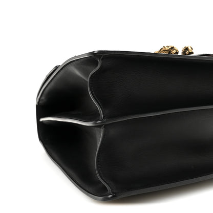 Gucci Calfskin Bamboo Web Large Dionysus Top Handle Bag Black Bright Evergreen Hibiscus Red 9 of 10
