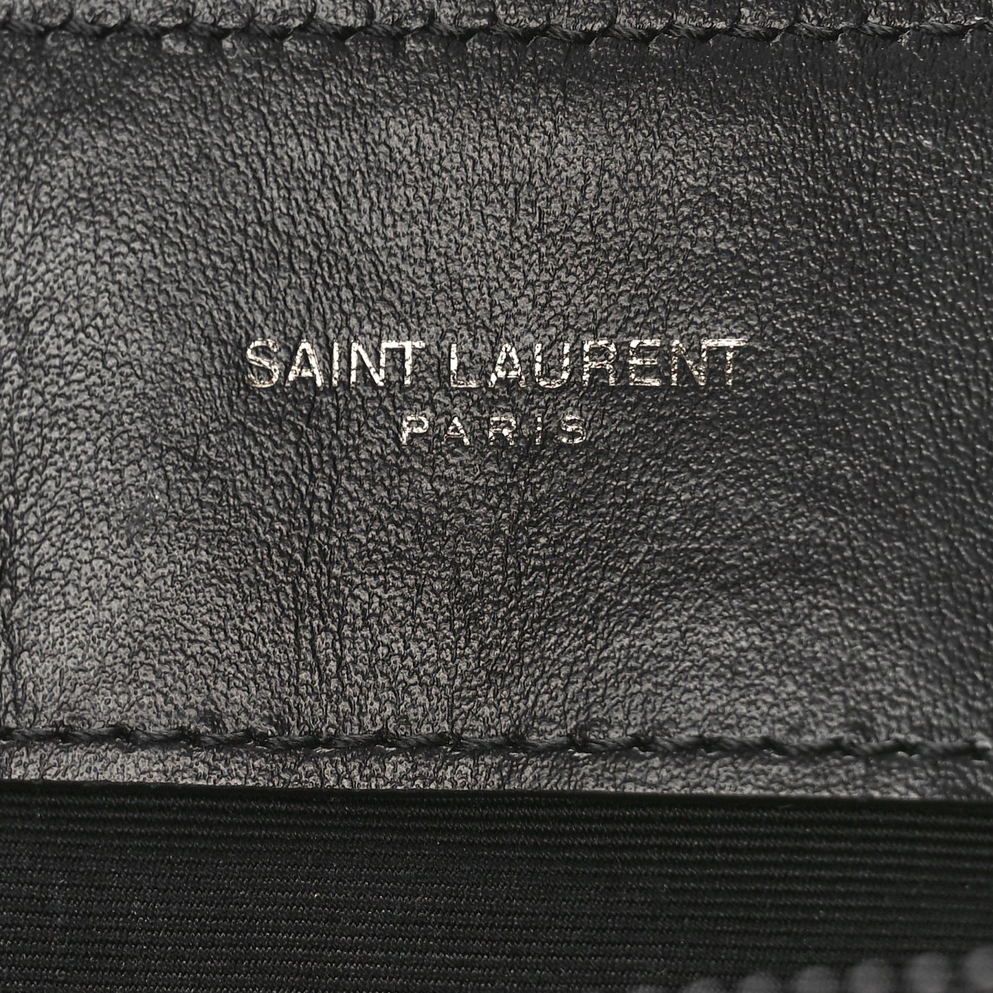 Calfskin Y Quilted Monogram Large Loulou Chain Satchel Black