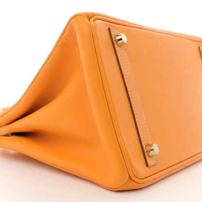 Hermes Epsom Candy Birkin 30 Jaune D'Or Feu 9 of 11