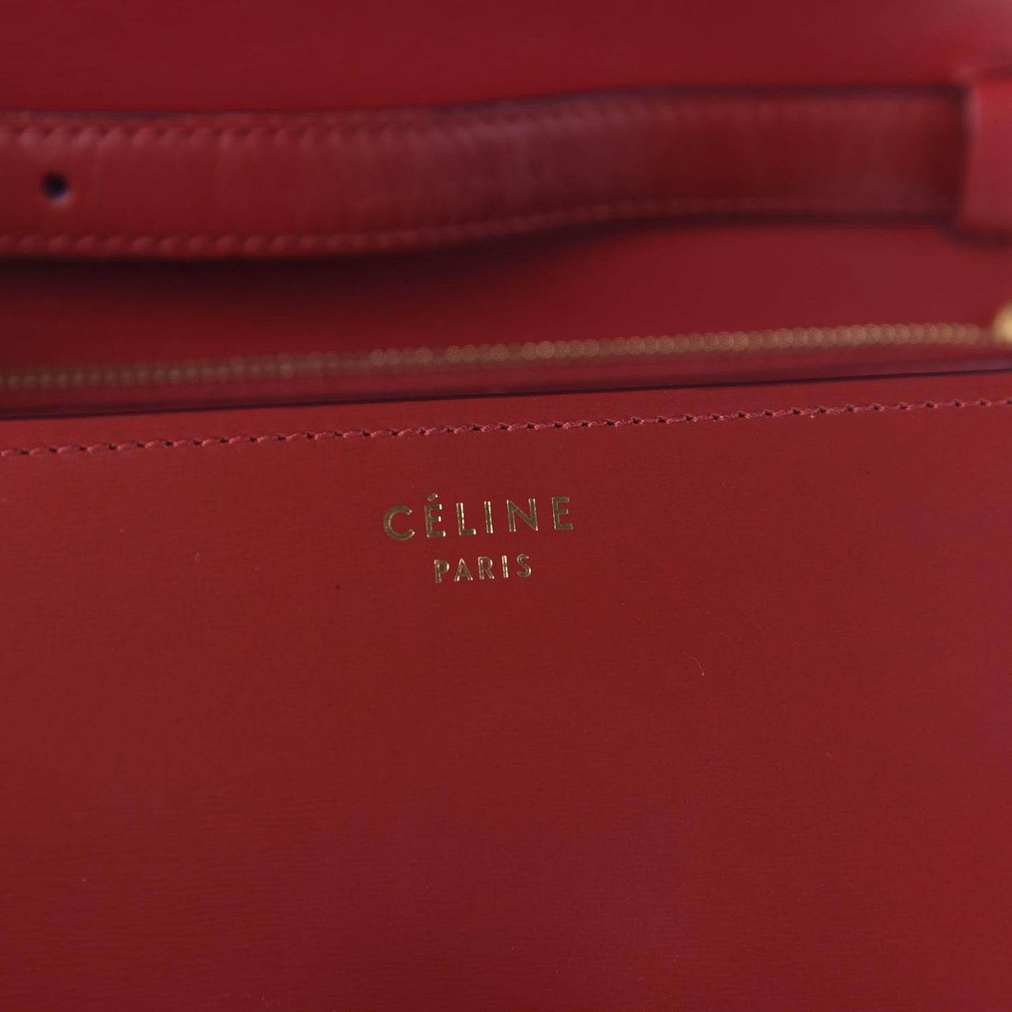 Box Calfskin Medium Classic Box Flap Bag Red