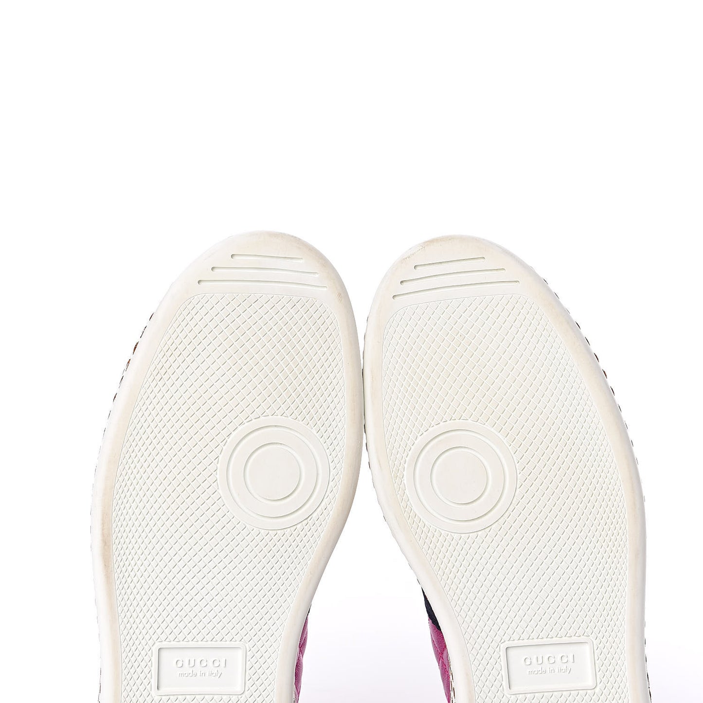 Laminated Nappa Crystal Web Bee Embroidered Trapuntata Womens Ace Platform Sneakers 38 Fuxia
