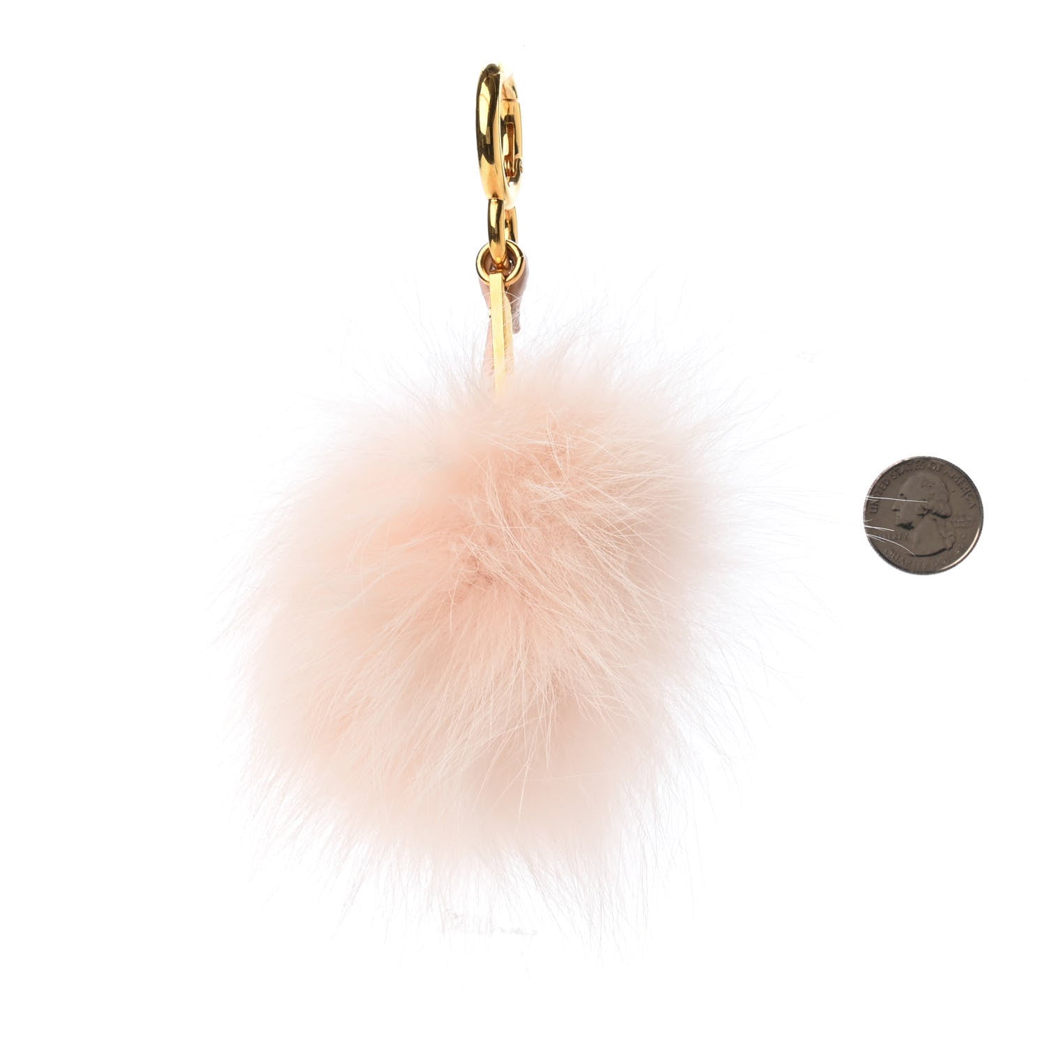 Fendi Fox Rabbit Fur Nappa Metal Small Monster Bag Bug Cube Charm Cheesecake 2 of 3