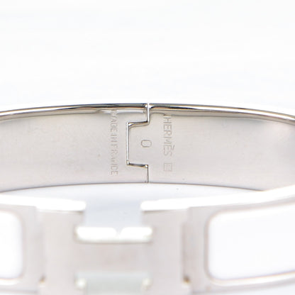 Hermes Enamel Narrow Clic Clac H Bracelet PM White 4 of 4