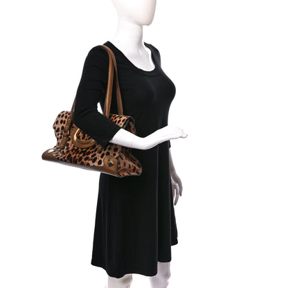 Dolce & Gabbana Calf Hair Leopard Shoulder Bag Brown 2 of 10