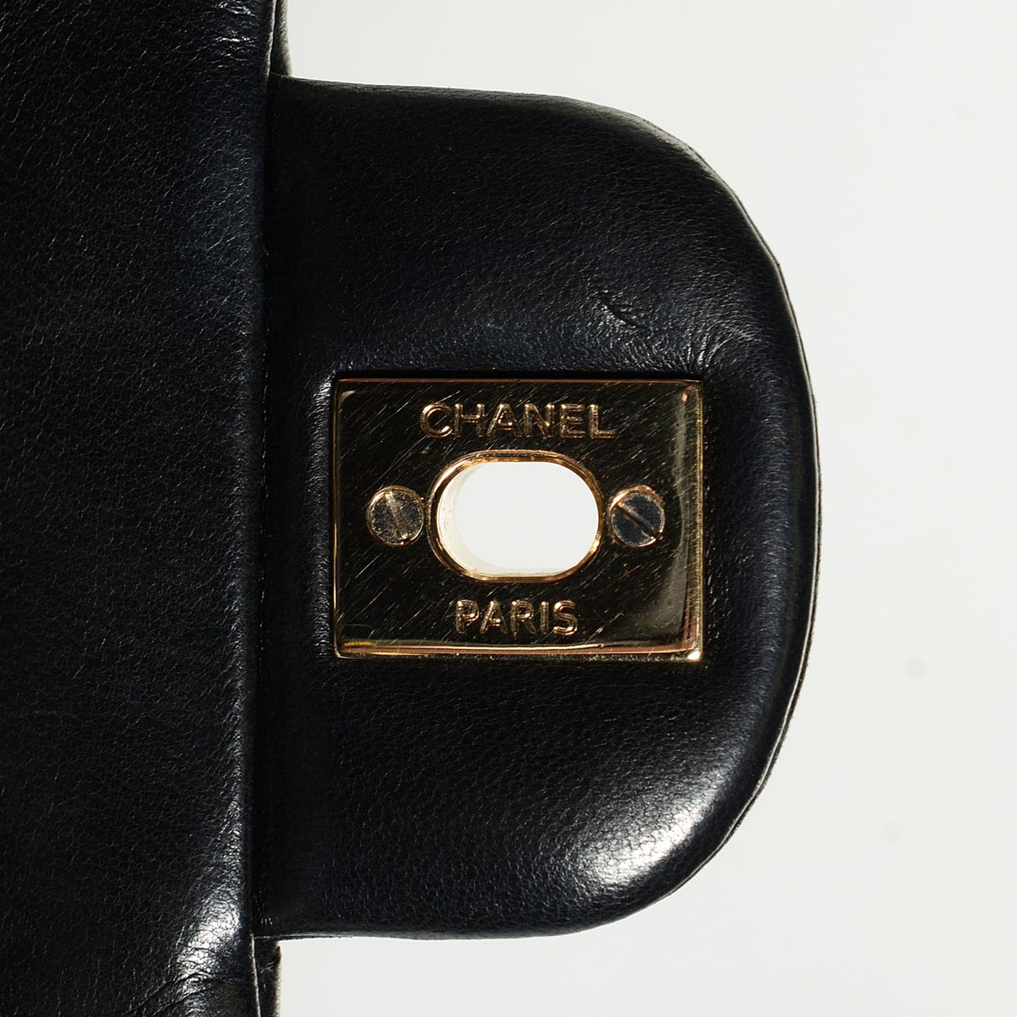 Lambskin Quilted East West Valentine Charms Flap Black