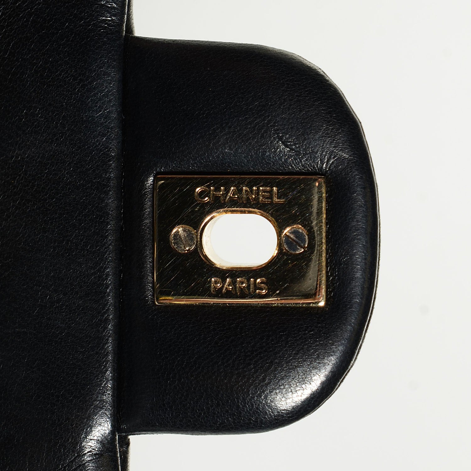 Chanel Lambskin Quilted East West Valentine Charms Flap Black 8 of 9