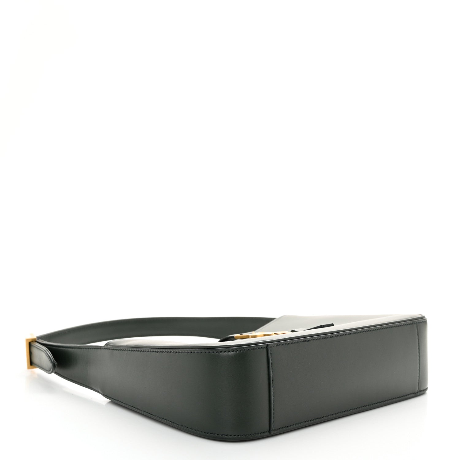 Saint Laurent Smooth Calfskin Le 5 A 7 Hobo Vert Fonce 4 of 12