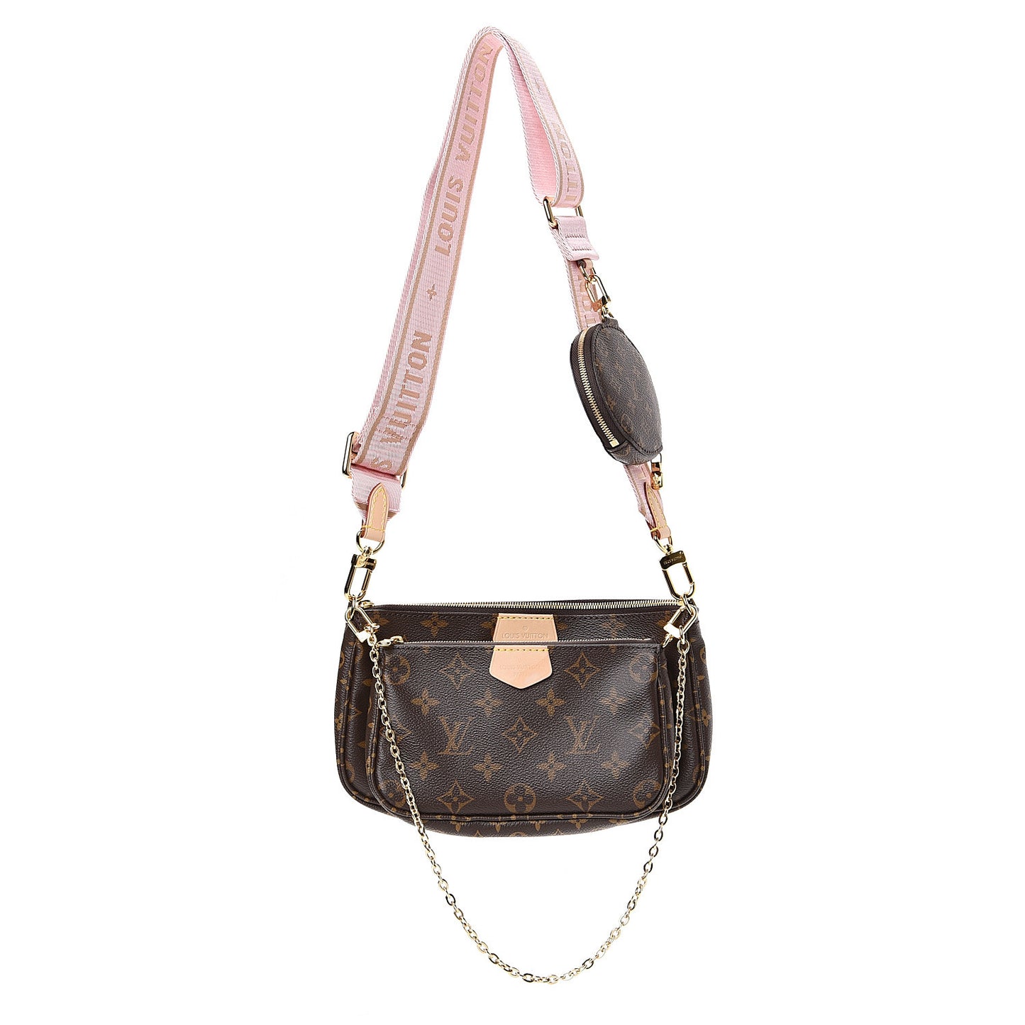Monogram Multi Pochette Accessories Rose Clair