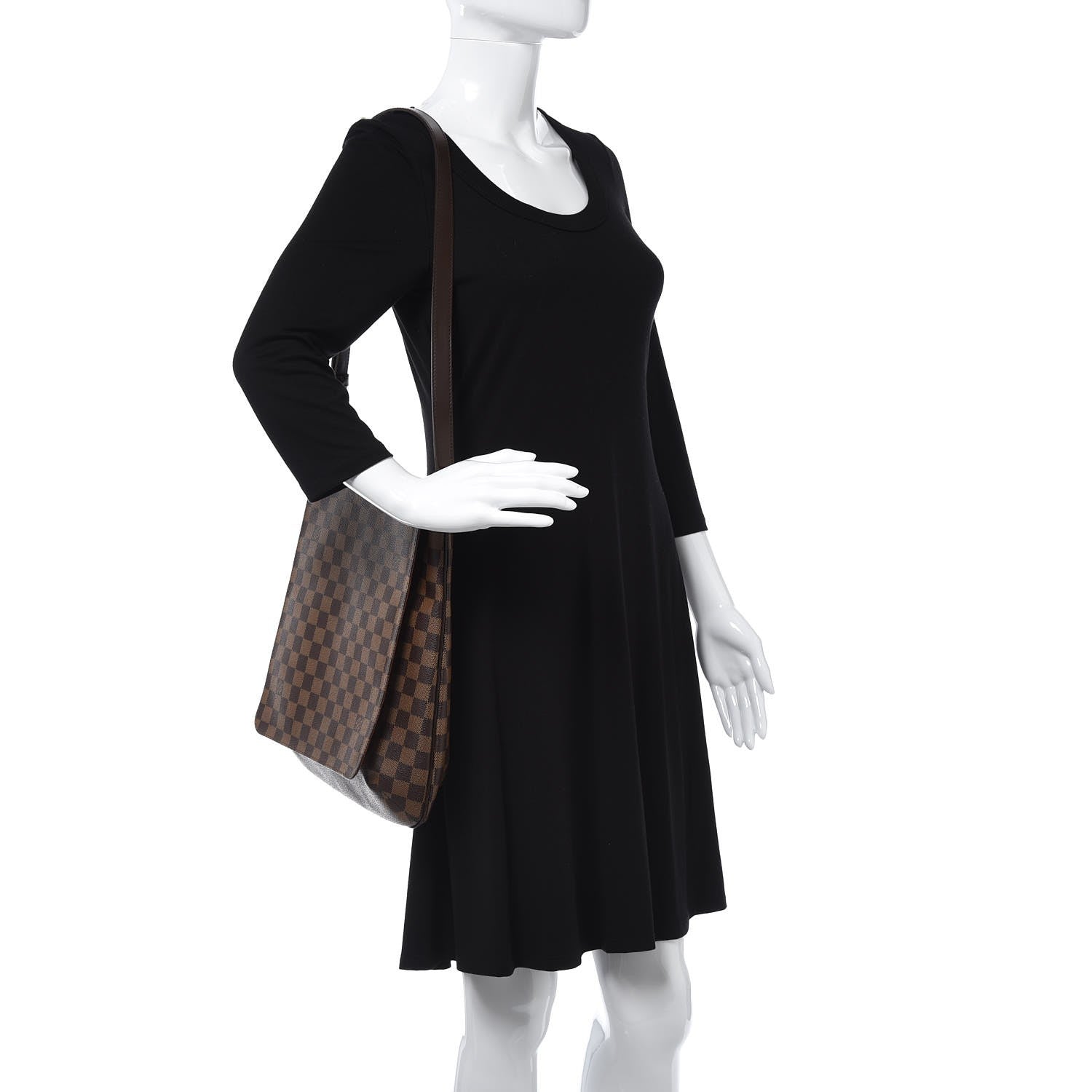 Louis Vuitton Damier Ebene Musette GM 2 of 9