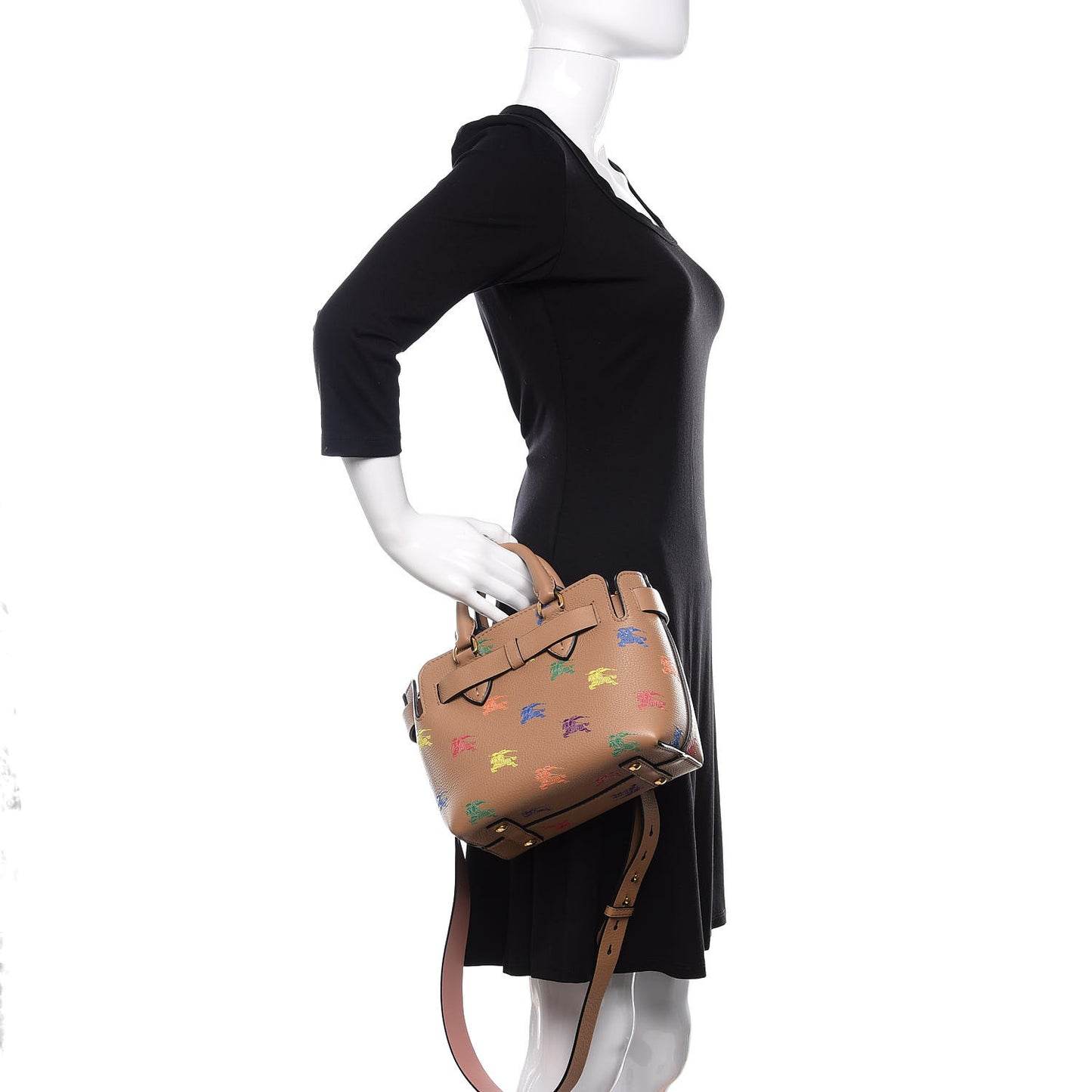 Grained Calfskin EKD Baby Belt Bag Light Camel