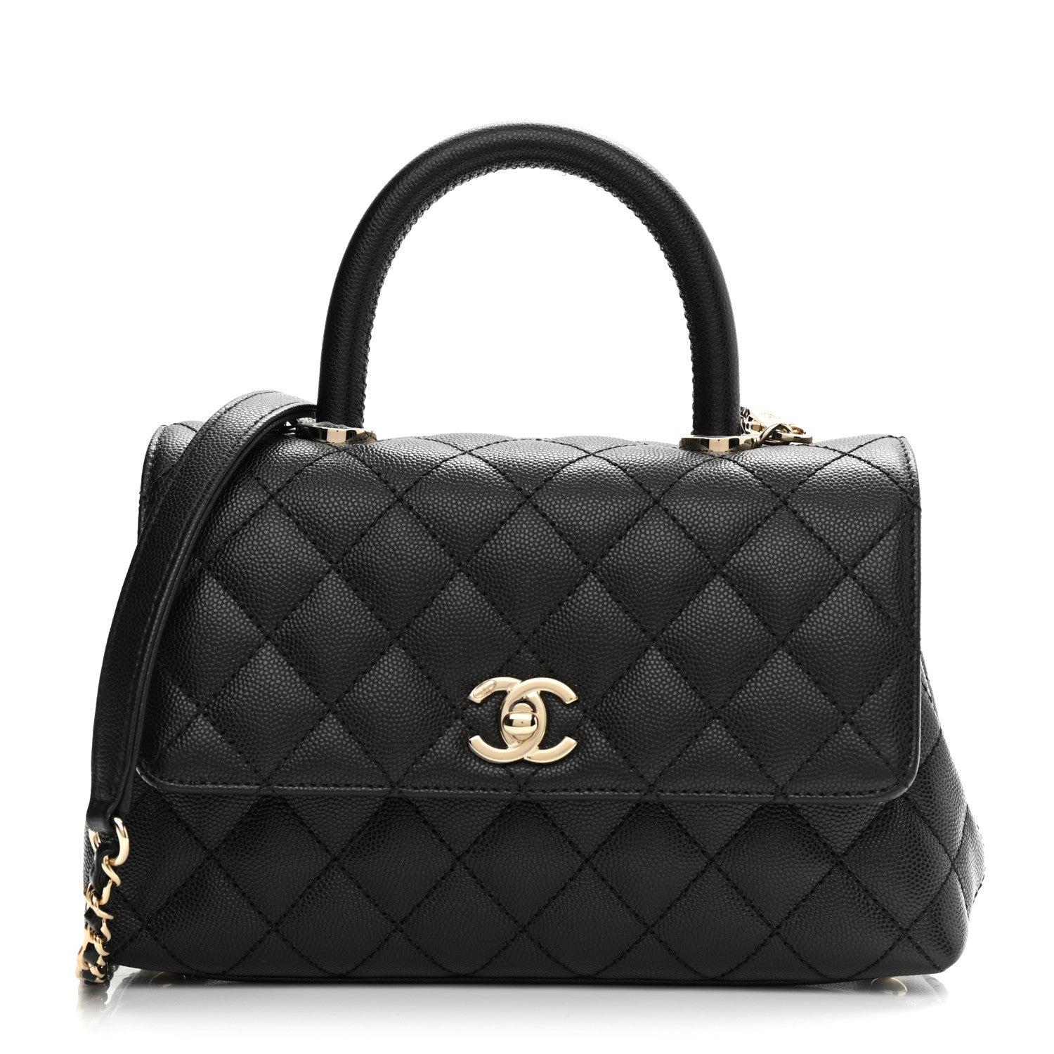 Chanel Caviar Quilted Mini Coco Handle Flap Black 1 of 9