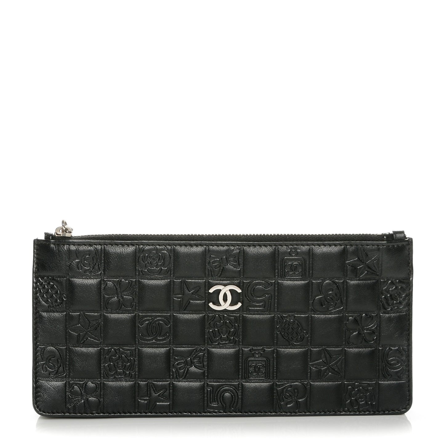 Lambskin Precious Symbols Pochette Black