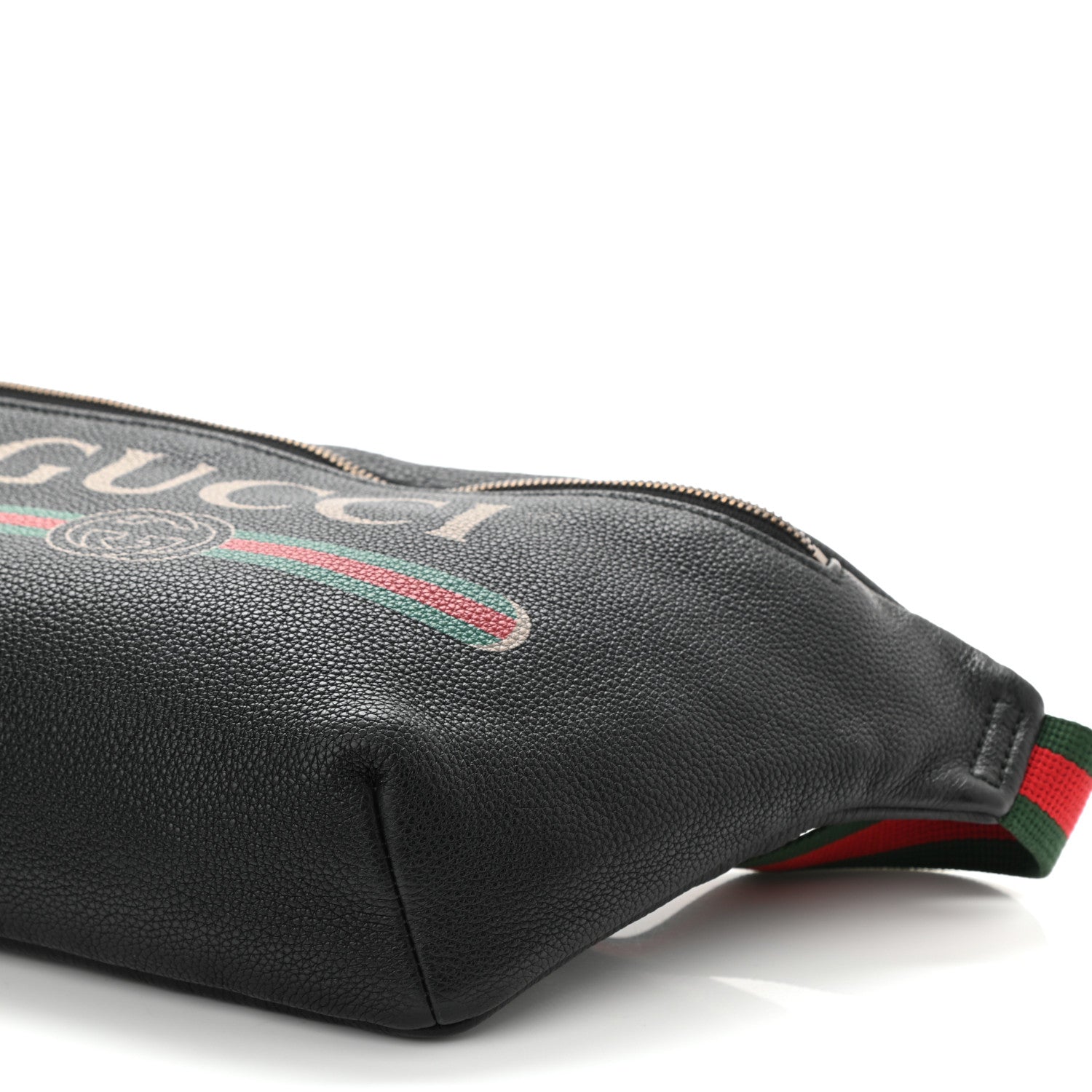 Gucci Grained Calfskin Small Logo Belt Bag Black 8 of 8