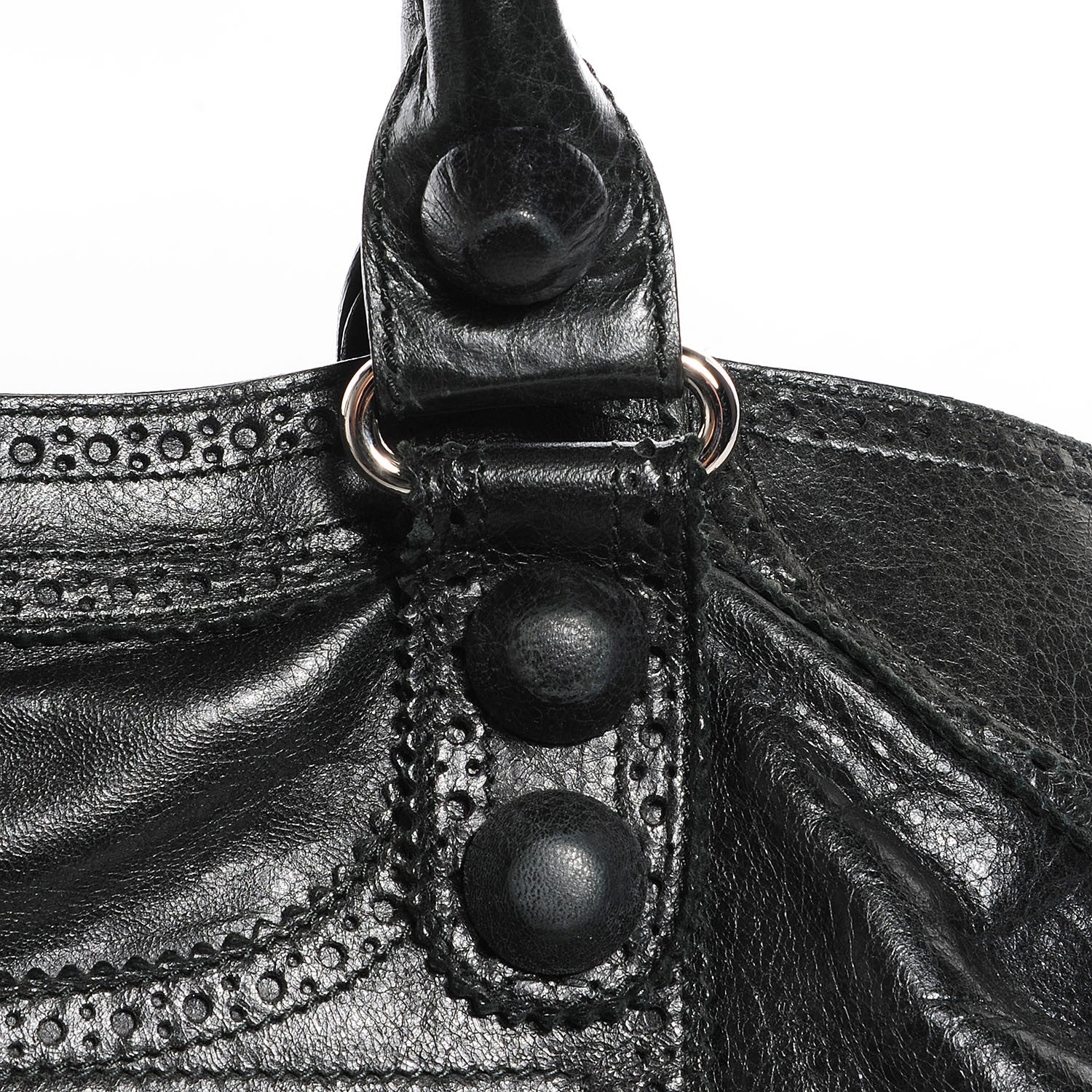 Balenciaga Agneau Giant Brogues Hardware Velo Velo Black 6 of 15