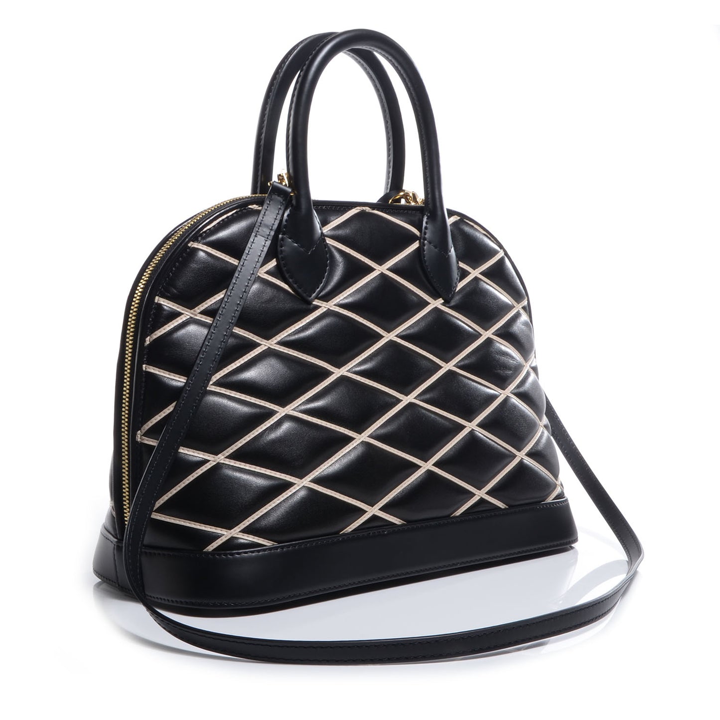 Lambskin Malletage Alma PM Black