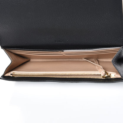Chloe Calfskin Alphabet Long Wallet Black 5 of 9
