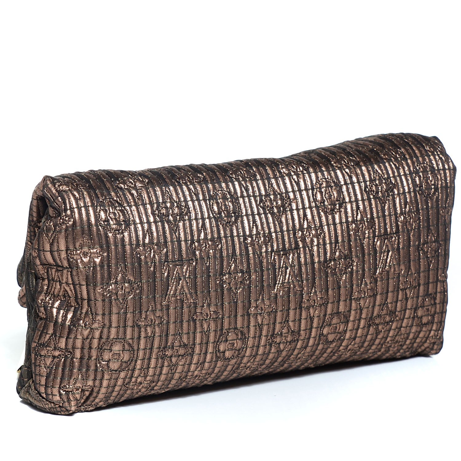 Louis Vuitton Jacquard Quilted Monogram Altair Clutch Bronze 3 of 8