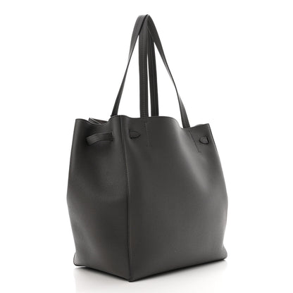 Celine Soft Grained Calfskin Small Belt Cabas Phantom Grey 3 of 10