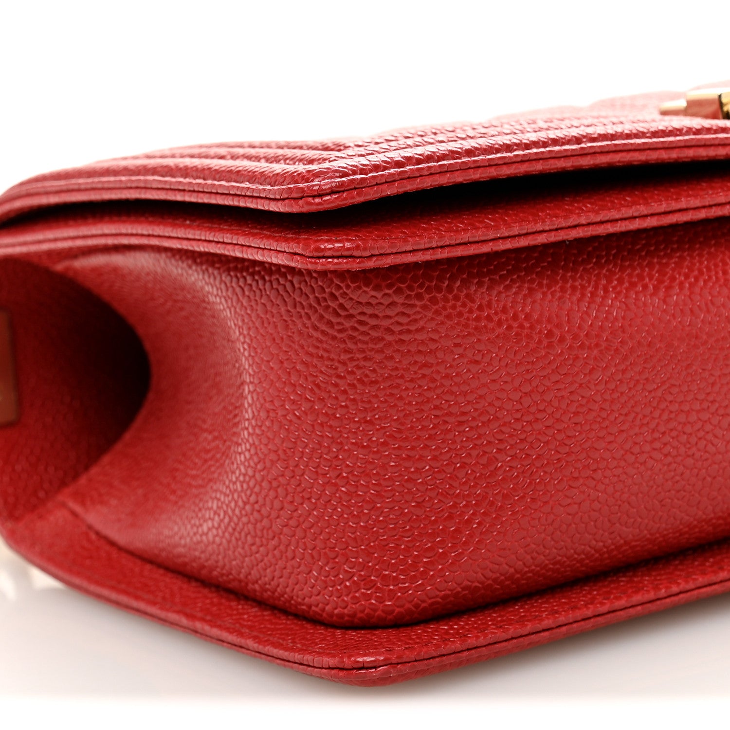 Chanel Caviar Quilted Medium Boy Flap Red 9 of 11