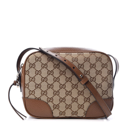 Gucci Monogram Mini Bree Messenger Bag Beige Tabacco 1 of 7